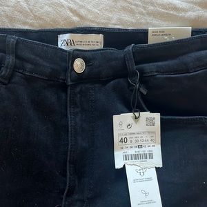 Zara black skinny sculpt jeans NWT